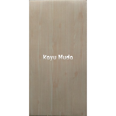 Wallpaper Foam 3D Dinding Sticker-Kayu Muda