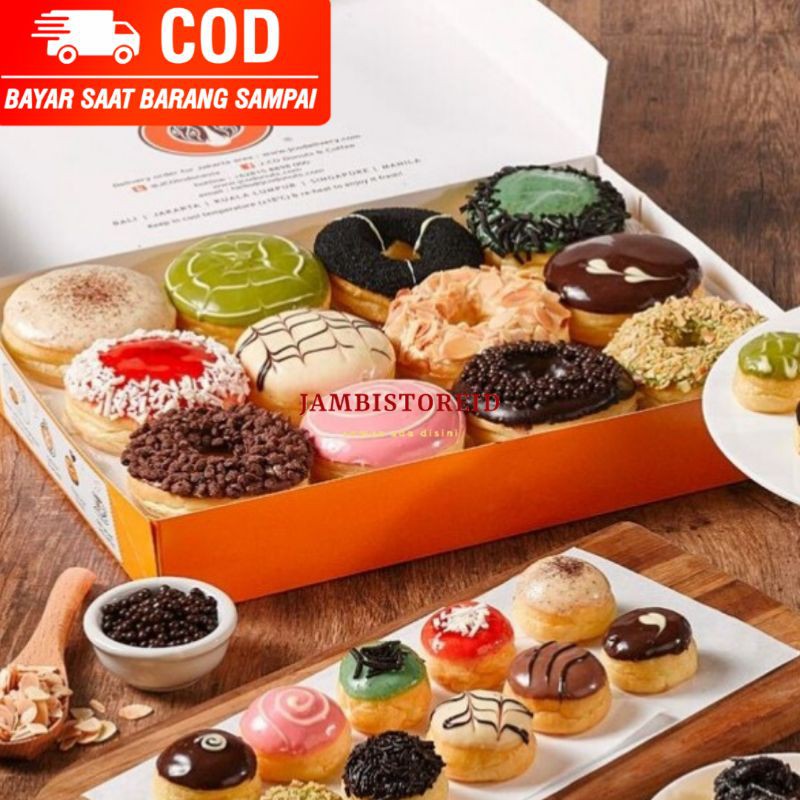 

(JAMBISTOREID) JAMBI LANGSUNG KIRIM J.Co Donuts Original Asli 1 Lusin Campur Boleh Request Donat Premium Kue Ulang Tahun Ultah di Mall JCO Jeko Oleh-Oleh Jasa Titip Nitip Makanan Cemilan Snack dari Jambi