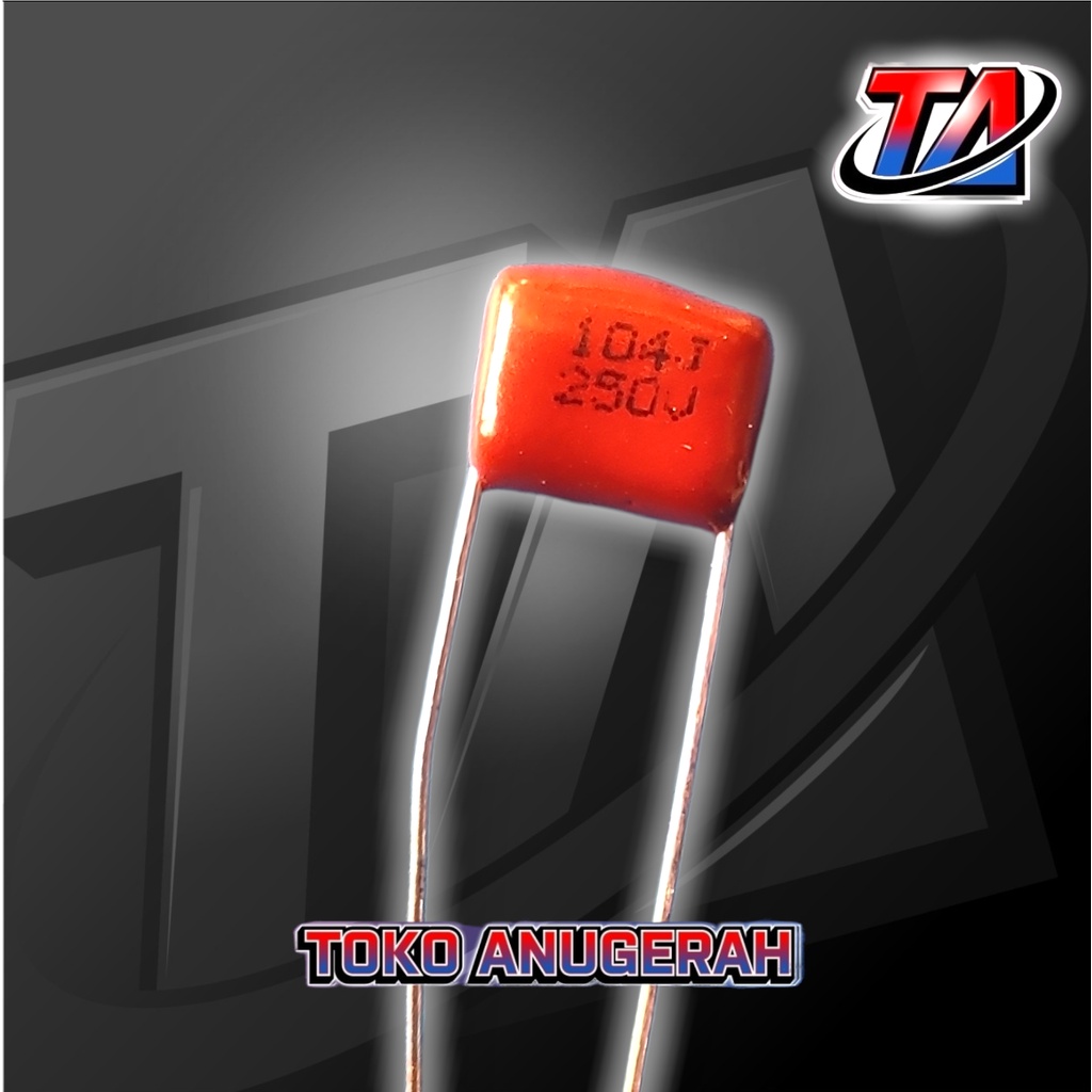 kapasitor mylar 104J250V mylar 104J 250V cbb