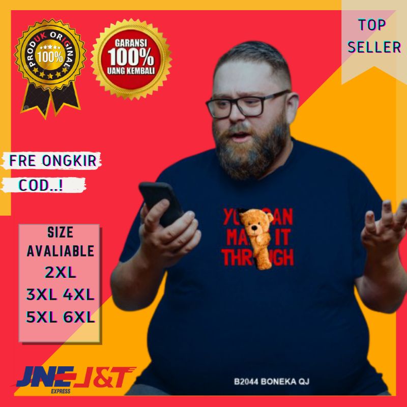 Kaos Dewasa Atasan Laki-Laki Kaos Remaja Big Size Baju Kaos Distro Cowo Kaos Polos OVERSIZE