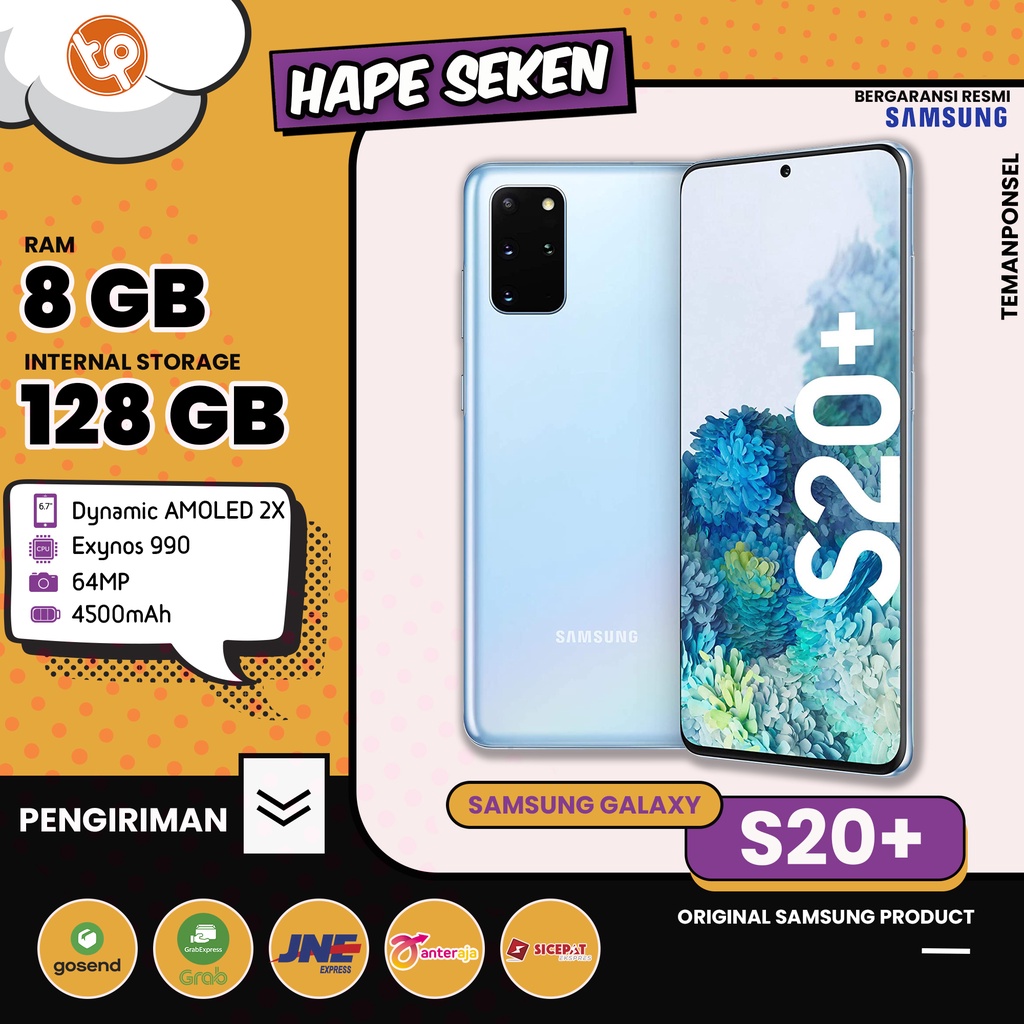 Samsung S20 plus 8/128gb Resmi Sein Hp Second Bekas-1