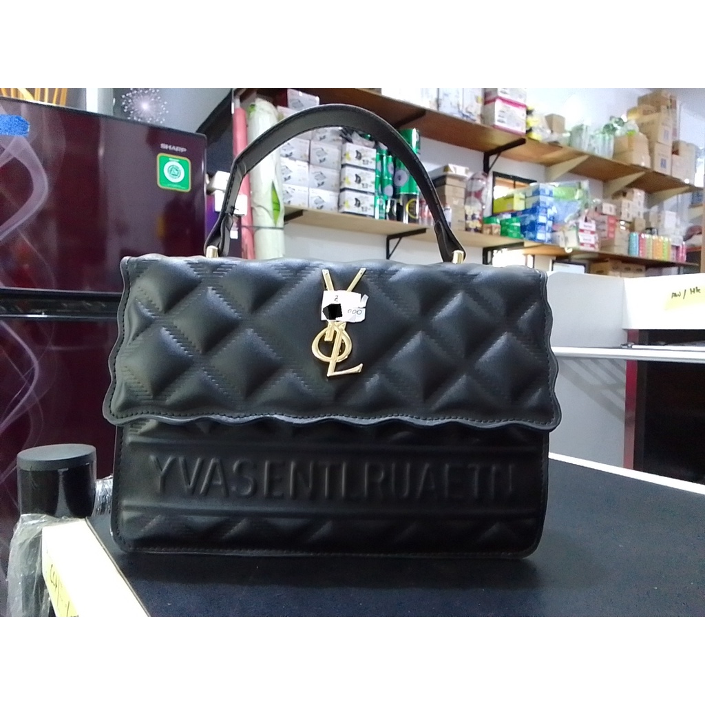 TAS SELEMPANG WANITA YSL HITAM