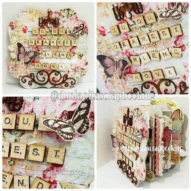 Album scrap scrapbook scrapframe super premium handmade