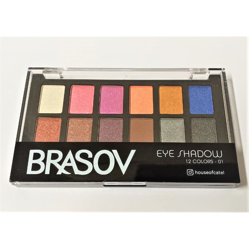 BRASOV Eyeshadow Palet 12 Warna - 12gr