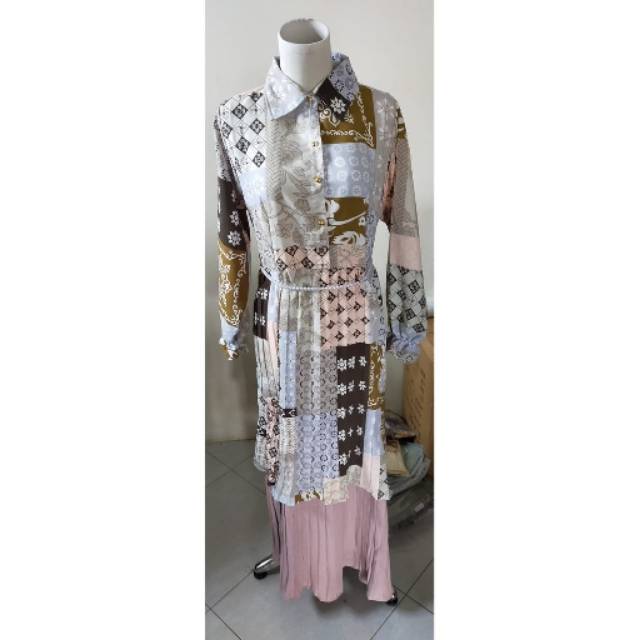 Gamis bangkok plisket