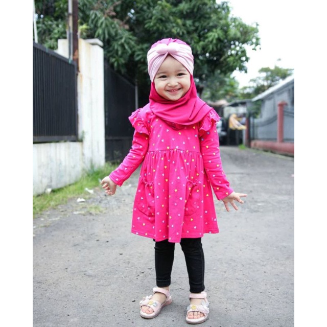 Almahyra | Atasan Anak Clara Dress | Dress Anak Motif Cotton Combed