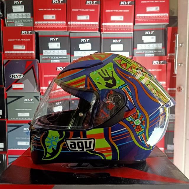 Agv K3 Sv Continents Blue Helm Fullface