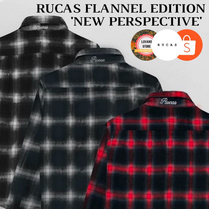 Kemeja Flannel Rucas Onyx Flannel Shirt / Ruby Flannel Shirt / Sapphire Flannel Shirt