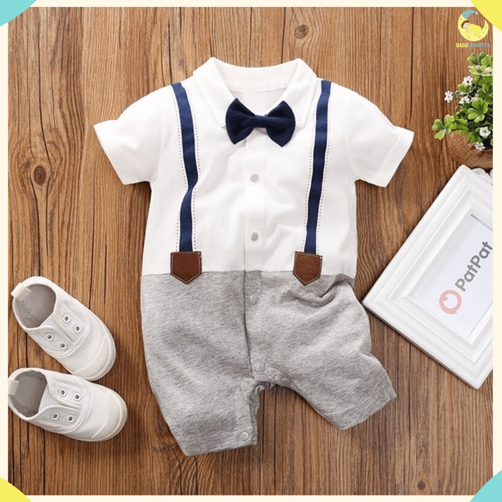 [COD]BAJU BAYI IMPORT KOREA JUMPER PENDEK BAYI TUXEDO ABUbabylovanta