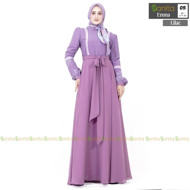 EMNA Dress set scarf by SANITA