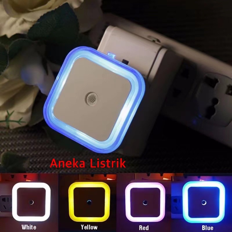 LAMPU SENSOR LED LIGHT SENSOR LAMPU MALAM LAMPU TIDUR LED BENTUK KOTAK LAMPU HIASAN DINDING Zarazu