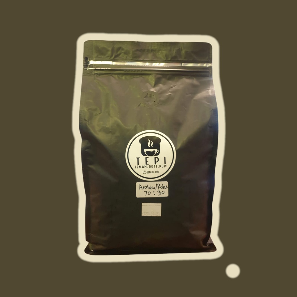 

Coffee House Blend Tepi Kopi Bubuk/Biji Arrabica:Robusta 70:30 Java Preanger Coffee Pangalengan.