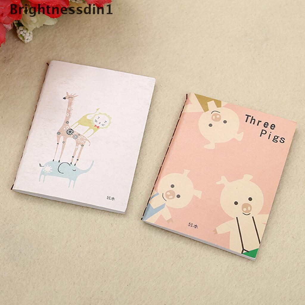1pc Buku Catatan Jurnal Diary Saku Mini Portabel Motif Kartun