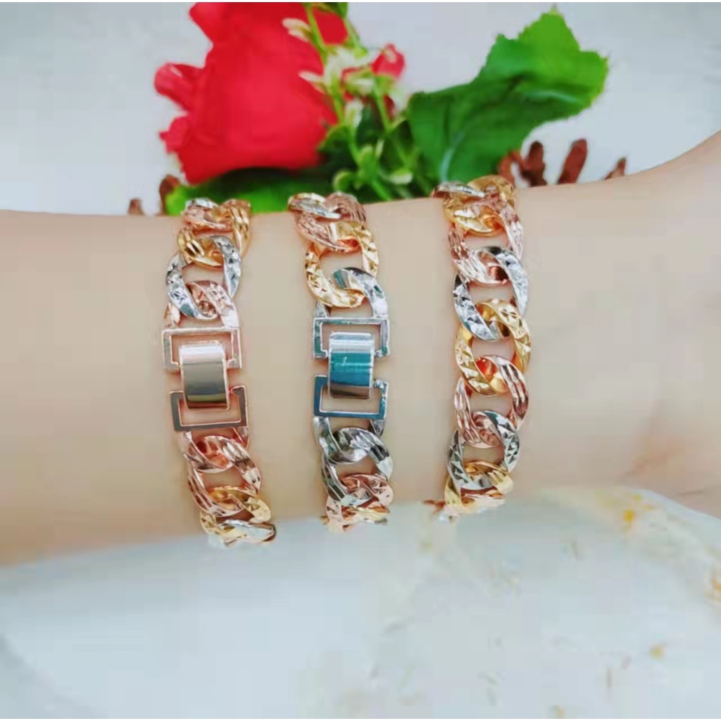 Gelang Kombinasi Lapis Emas Perhiasan Xuping Jewellery A-C(18cm)