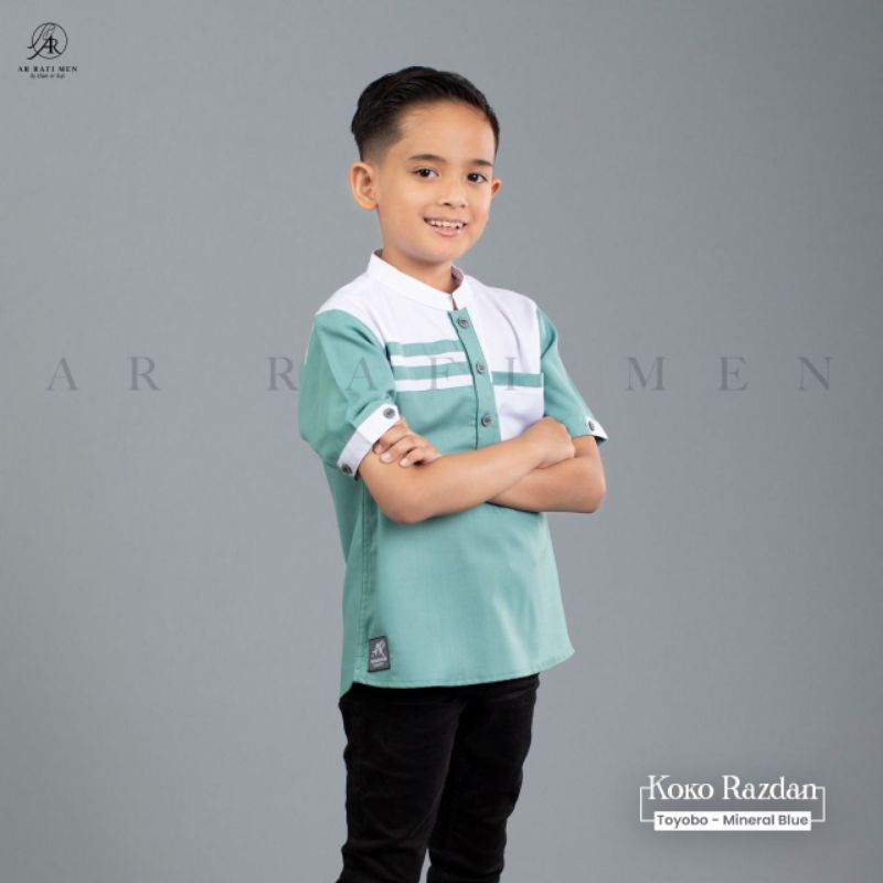Koko Razdan arrafi baju anak laki laki Koko anak cowok baju Hem anak size S-XXXL
