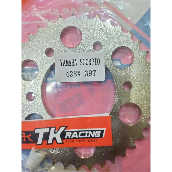 SSS TK TDR RACING GER VIXI GEAR BELAKANG YAMAHA SCORPIO VIXION NVA R15 V2 428 415 mxking150 lobang 6