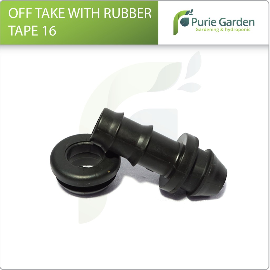 Off Take With Grommet Rubber D. 16mm Irritec