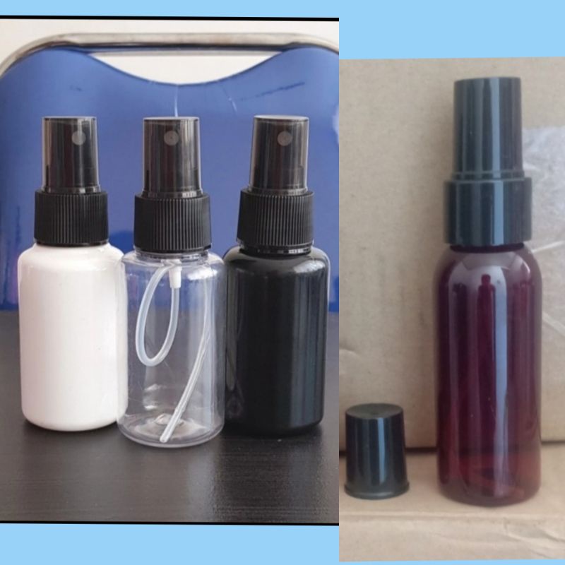 Botol Spray 60ml Botol 60ml Tutup Spray Hitam Smoke hitam solid Spray Import