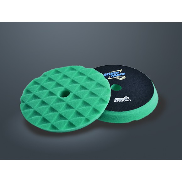 SHINE MATE Diamond Foam Pad 6in GREEN, YELLOW &amp; RED 1 set MURAH