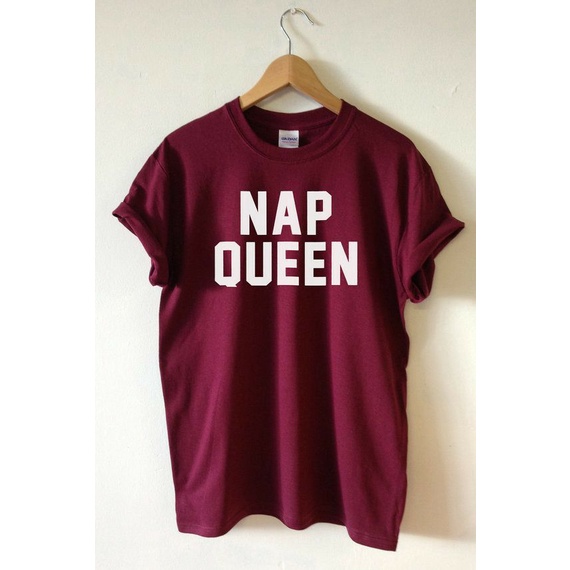 GALETHA - Kaos Distro NAP QUEEN / kaos Pria Wanita Jumbo Big Size Terbaru / Kaos Pria Distro crewnec