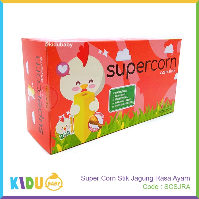 SuperCorn Stik Jagung Cemilan Snack Bayi / Super Corn Stik Jagung Kidu Baby