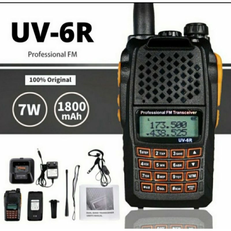 HT pofung UV6R dual band VHF UHF FM radio