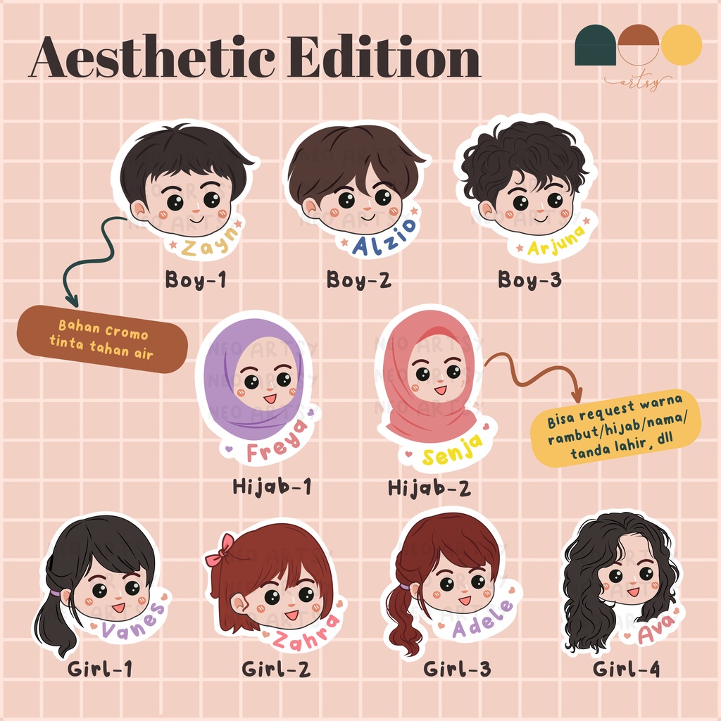

Label Nama / Stiker Label Nama Anak / Name Sticker