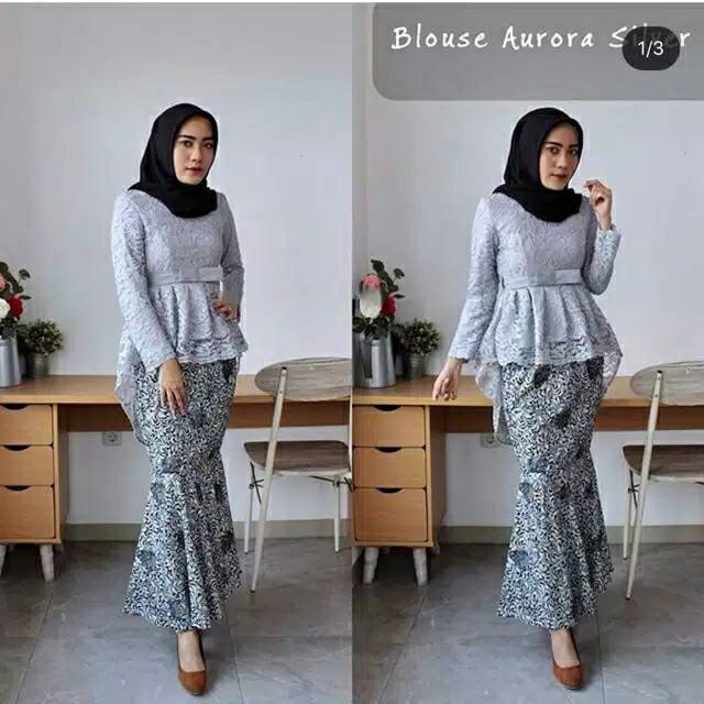 35+ Trend Terbaru Kebaya Silver Wisuda