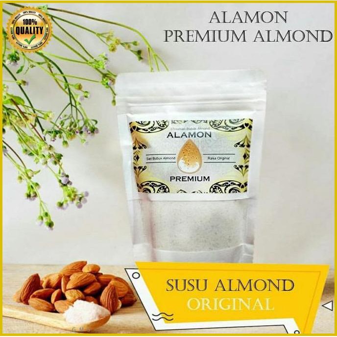 

0Ku75T3- Alamon Susu Almond Premium Almond Milk Asi Booster Milk Susu Almond Lp4F74J-