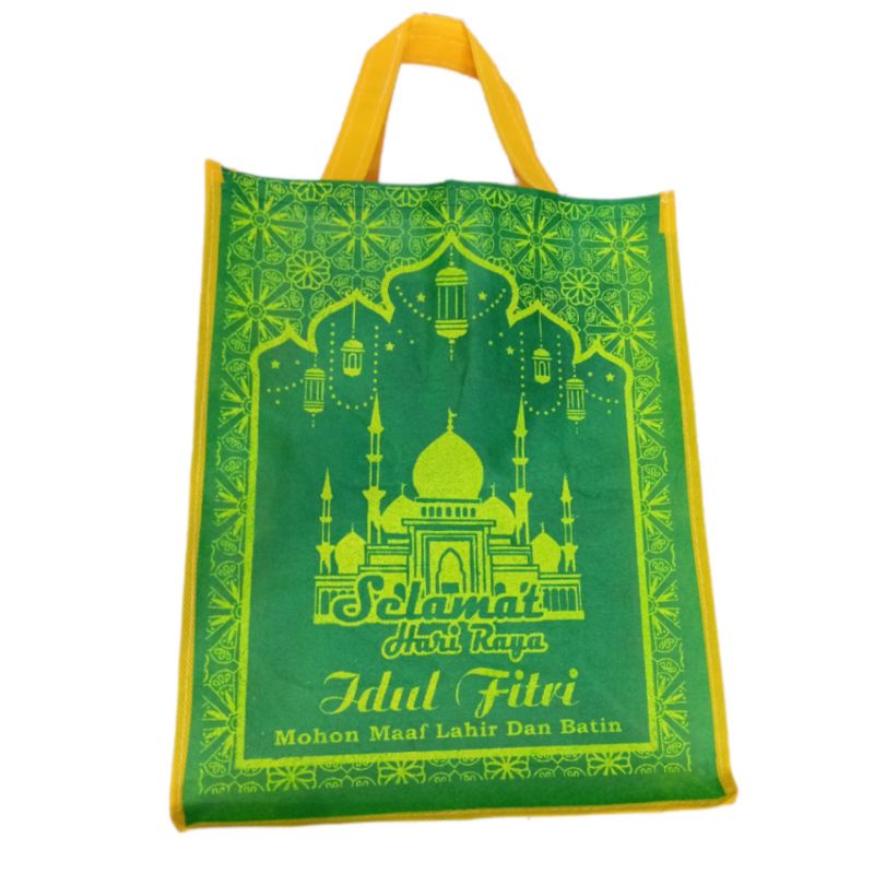 

Goodie Bag Lebaran Idul Fitri Tas Spundbon Kain Parcel Ramadhan Kantong Bingkisan Hantaran