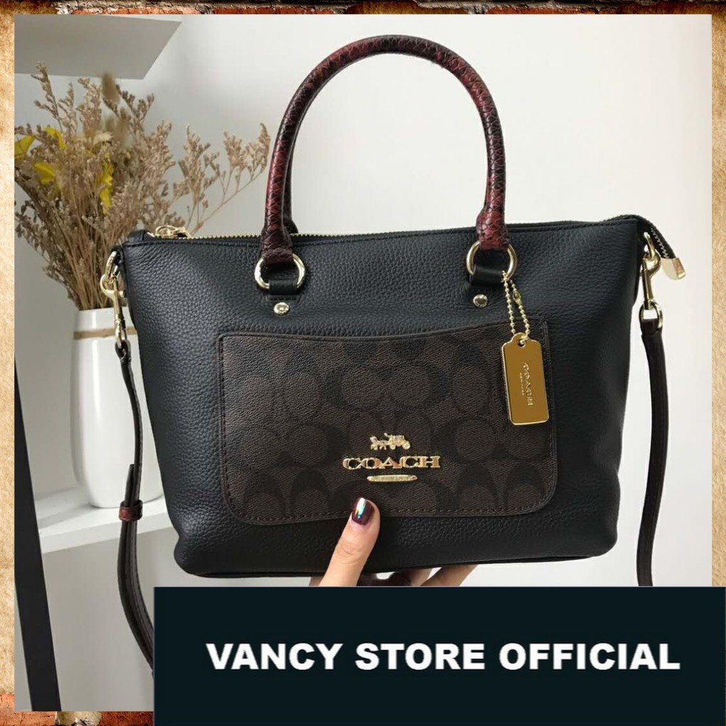 TAS ORIGINAL COACH - Signature Exotic Mini Emma Satchel [ FULLSET NEW WITH TAG ]