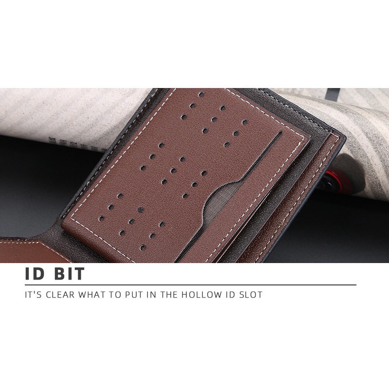 BAELLERRY DR052 Dompet Pria Bahan Kulit PU Leather Premium WATCHKITE WKOS