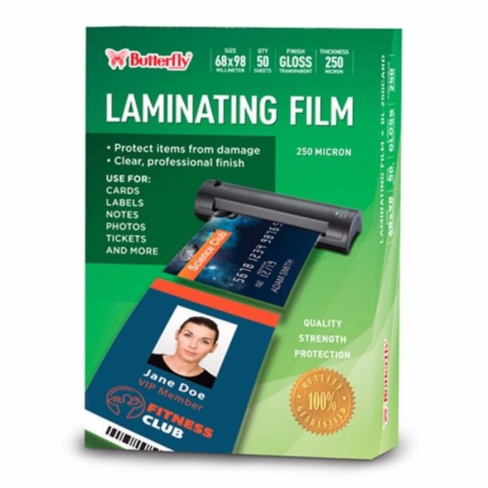 

Plastik Laminating KTP 250 Micron / Laminating Film Isi 50 Lembar