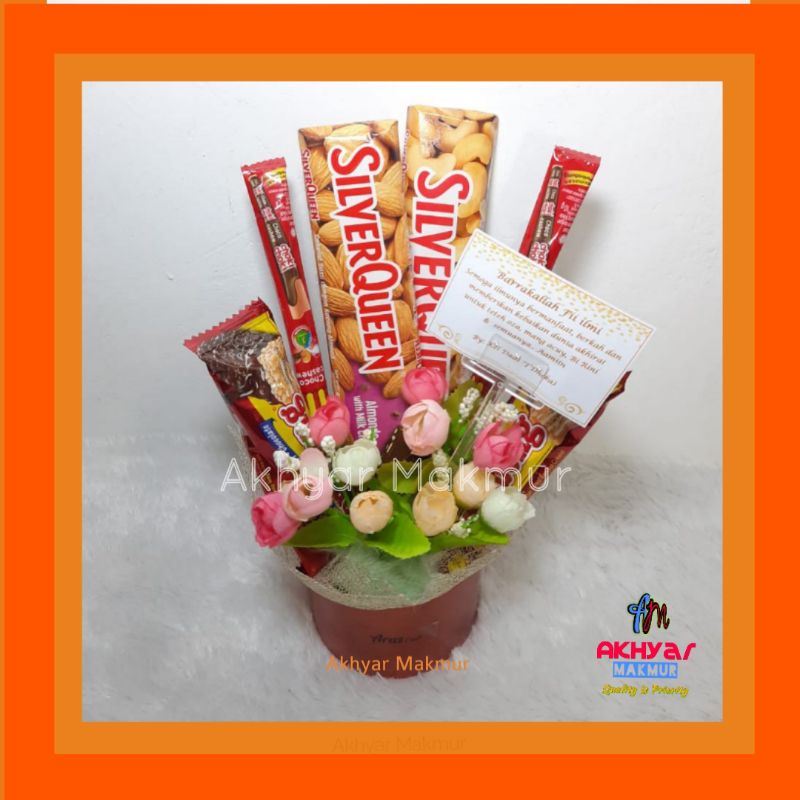 

Am Buket Snack buket bunga flower bouquet wisuda romantis Anniversary