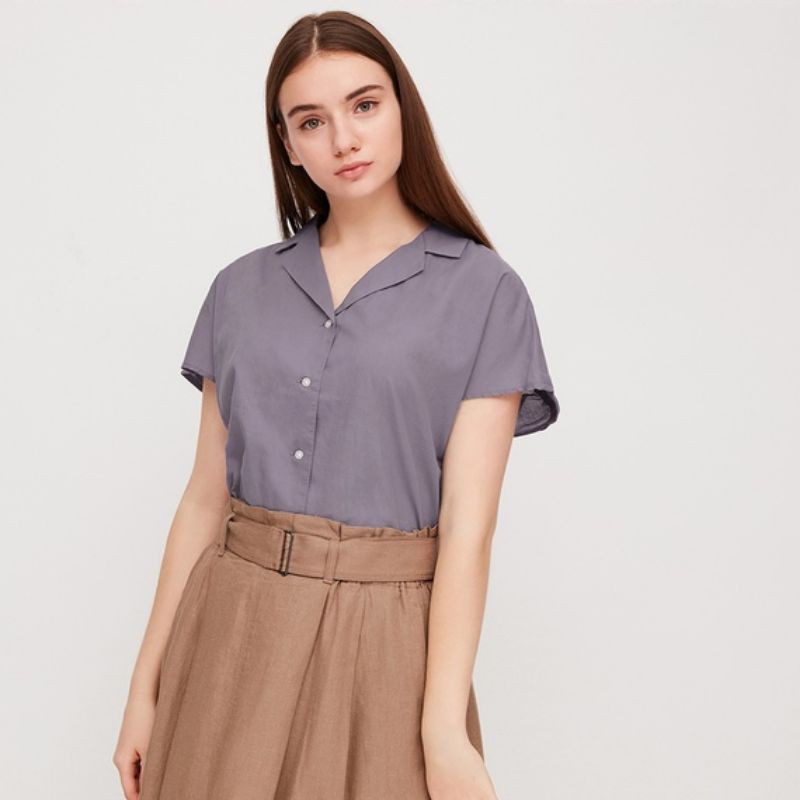 UNIQLO - WOMEN BLUS SOFT COTTON 426200