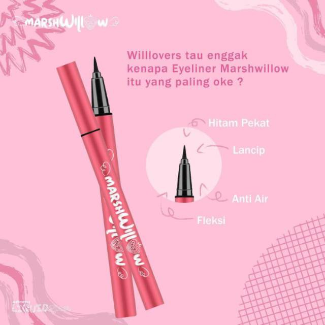 ☘️ CHAROZA ☘️ MARSHWILLOW Liquid Liner Waterproof Black Forest
