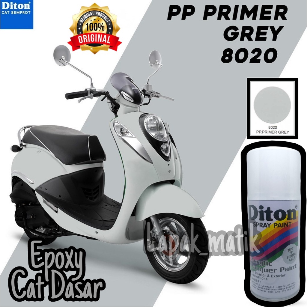 Pilok Pilox DITON PP PRIMER GREY 8020 EPOXY CAT DASAR 300ml POKSI