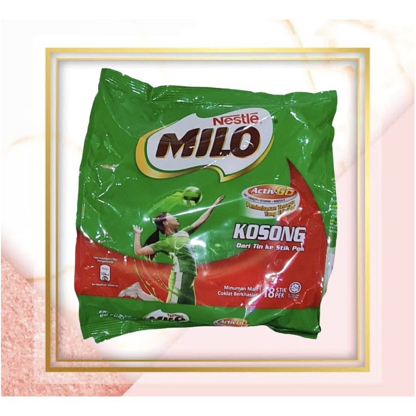 

Susu Nestle Milo Active Go 2in1 Kosong isi 18 Stik Malaysia