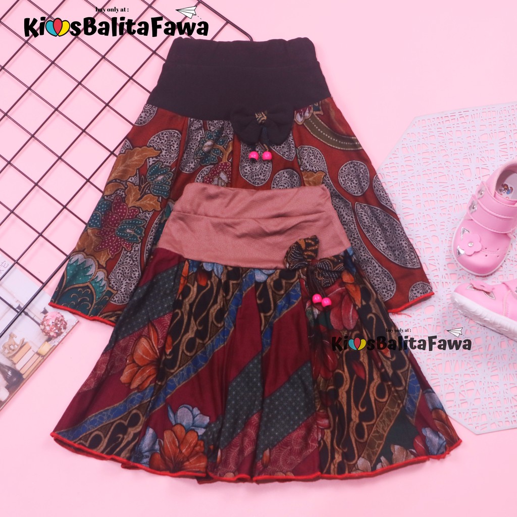 Rok Batik Anak uk. 3-4 Tahun / Skirt Pendek Anak Perempuan Bawahan Motif Batik Murah Lucu