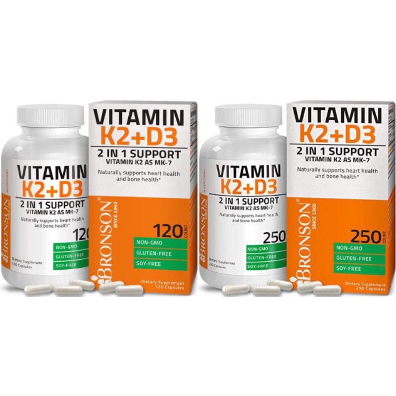 Vitamin D3+K2 Bronson 250