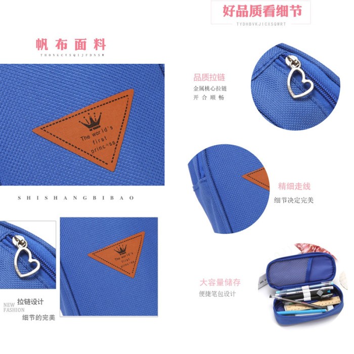 

Segera Miliki Large-Capacity Pencil Case Zipper Bag Multi-Fungsi Flip Pencil Bag Diskon