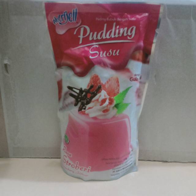 NUTRIJELL PUDING / Nutrijell Pudding Susu Stroberi / Strawberry flavour