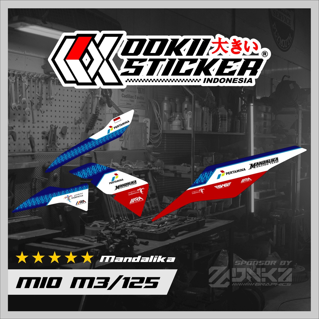 Stiker Mio M3 Decal Striping Mio M3 / Mio Z / Mio 125 Mandalika OOKII