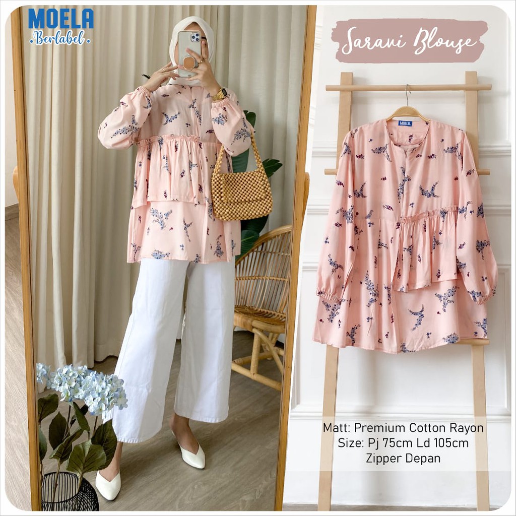 Sarami Blouse Premium Cotton Rayon Moela