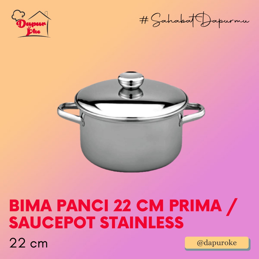 Bima Panci 22 cm Prima / Saucepot Stainless