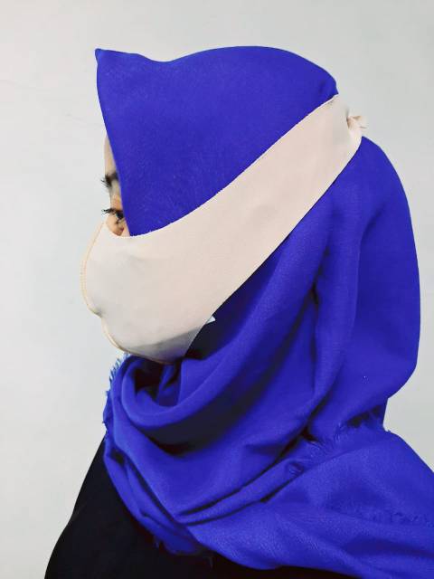 MASKER KAIN HIJAB SECUBA PREMIUM (3 WARNA)