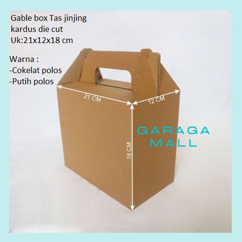

Gable box kardus die cut kardus packing dus hampers tas jinjing kotak hampers isi 8 botol kale 250 ml (isi 10pcs)