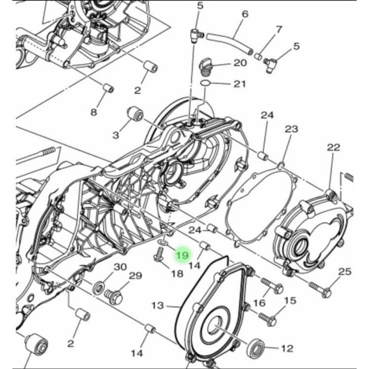 RING BAUT OLI GARDAN NOUVO MIO LAMA SPORTY MIO SOUL FINO KARBU XEON AEROX 125 ASLI ORI YAMAHA 90201 08087