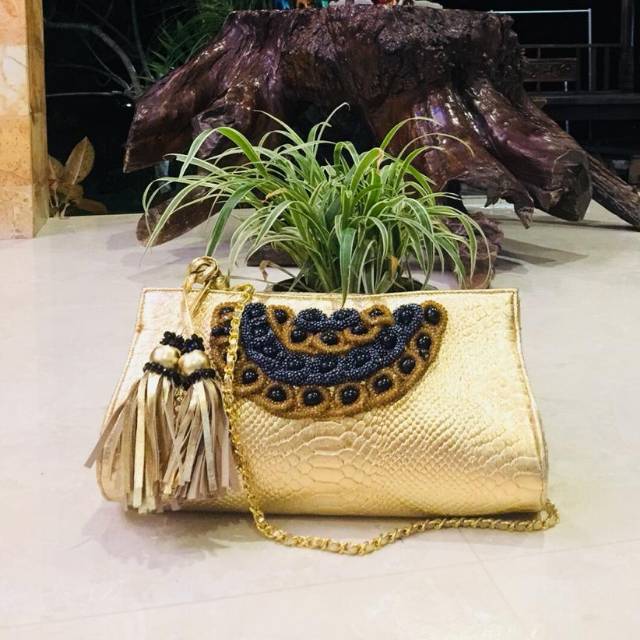 Tas kulit sapi Asli motif crocodile, ORI 100%