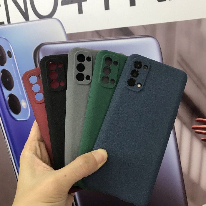 PREMIUM TPU SANDSTONE SOFT JELLY CASE CAMERA PROTECTOR OPPO RENO 4